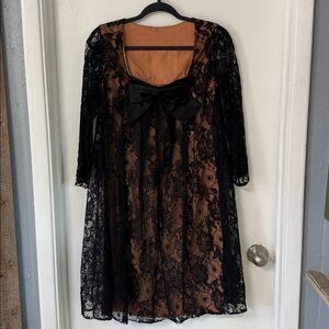 60s Eyelet Cocktail Dress